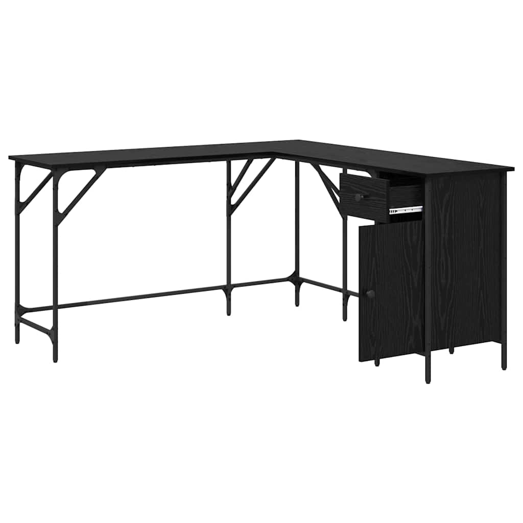 Bureau Chêne noir 141 x 141 x 75 cm Bois d'ingénierie - XIOS