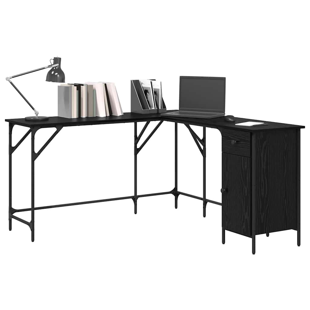 Bureau Chêne noir 141 x 141 x 75 cm Bois d'ingénierie - XIOS
