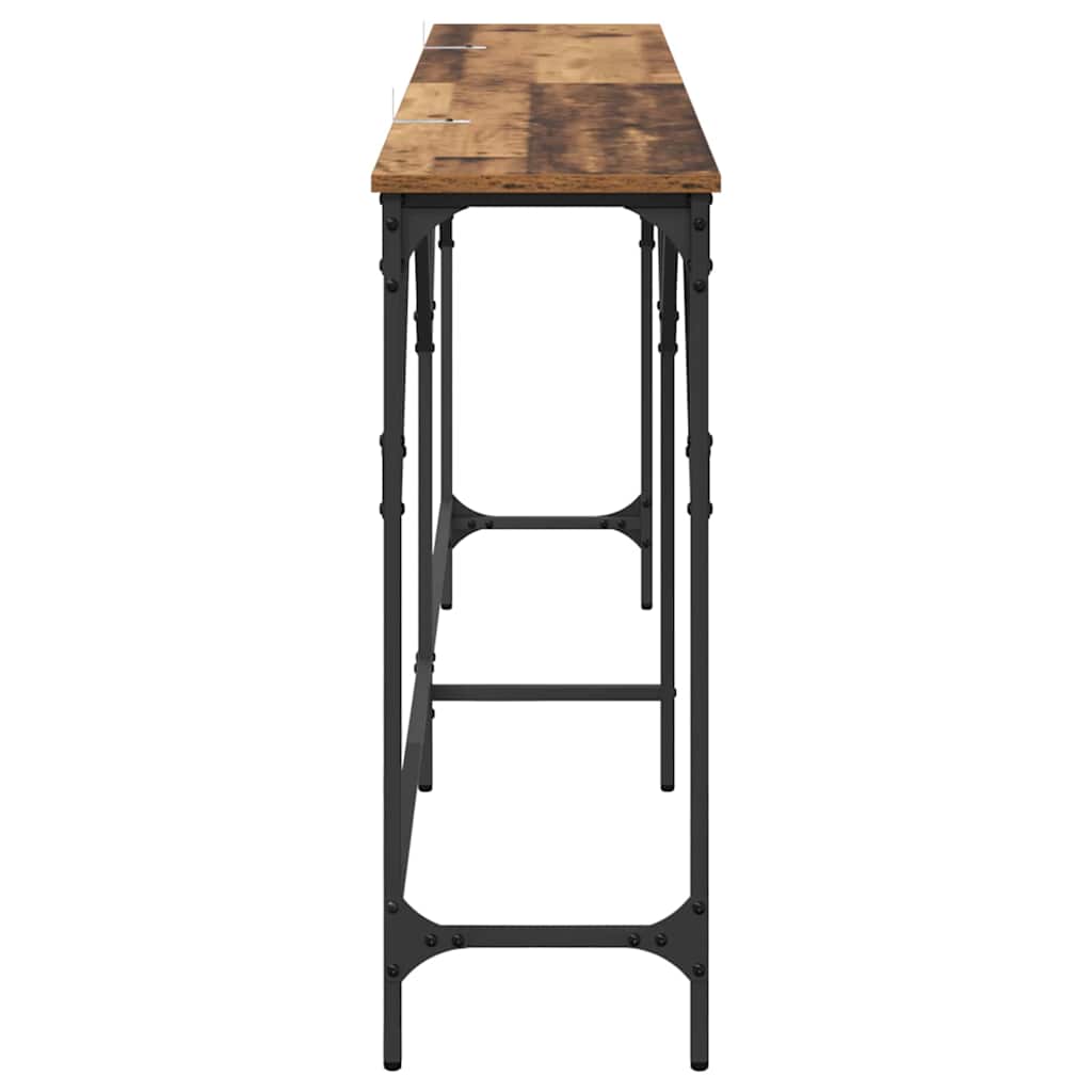 Table console Bois ancien 180 x 29 x 75 cm Bois d'ingénierie - XIOS