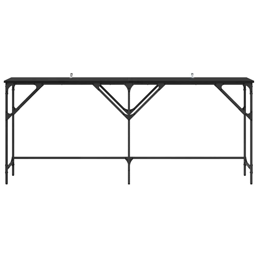 Table console Chêne noir 180 x 29 x 75 cm Bois d'ingénierie - XIOS