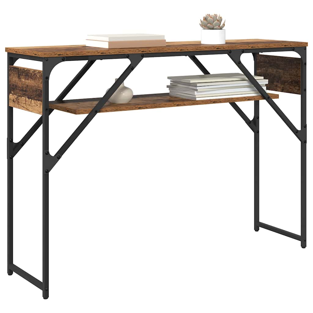 TableConsole Bois Ancien 105x30x75cm Bois d'ingénierie - XIOS