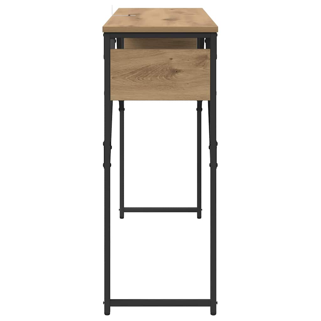 TableConsole Chêne artisanal 105x30x75cm Bois d'ingénierie - XIOS