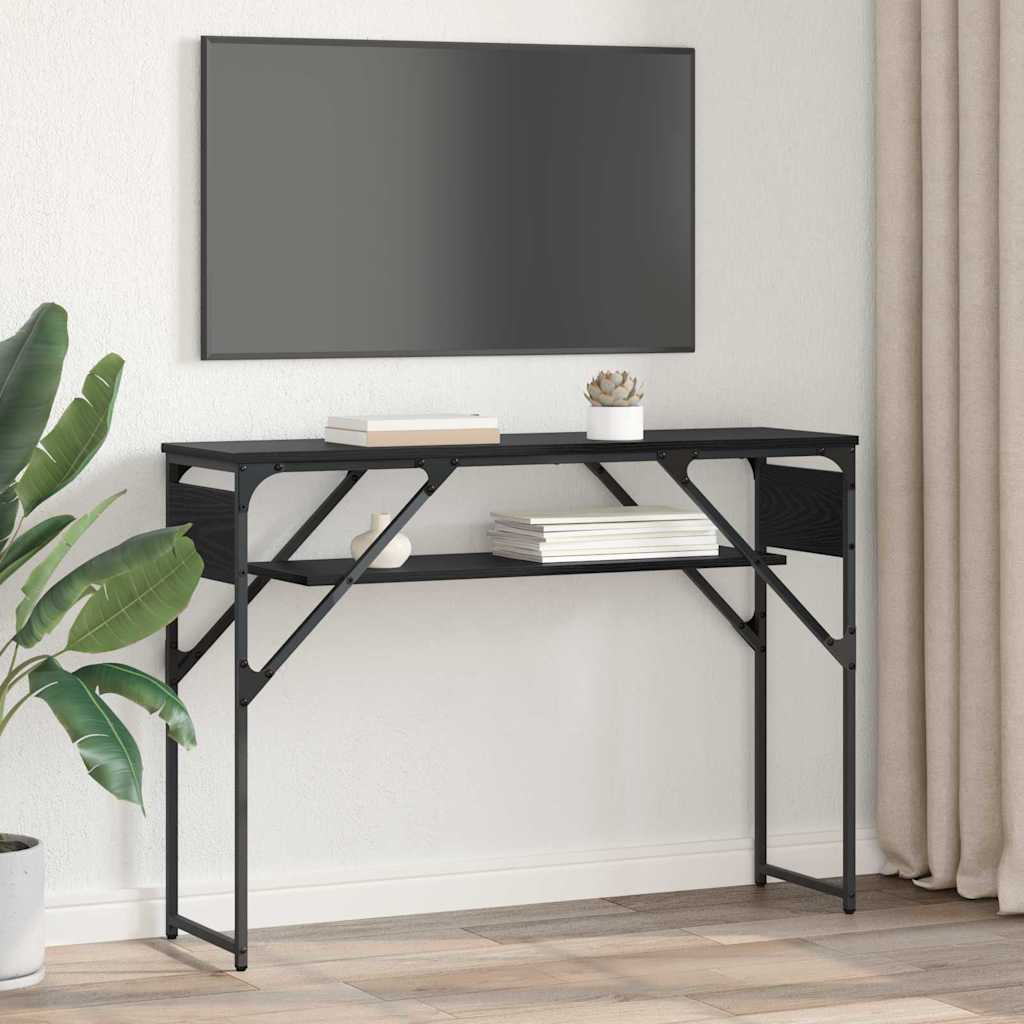 TableConsole Chêne noir 105x30x75cm Bois d'ingénierie - XIOS