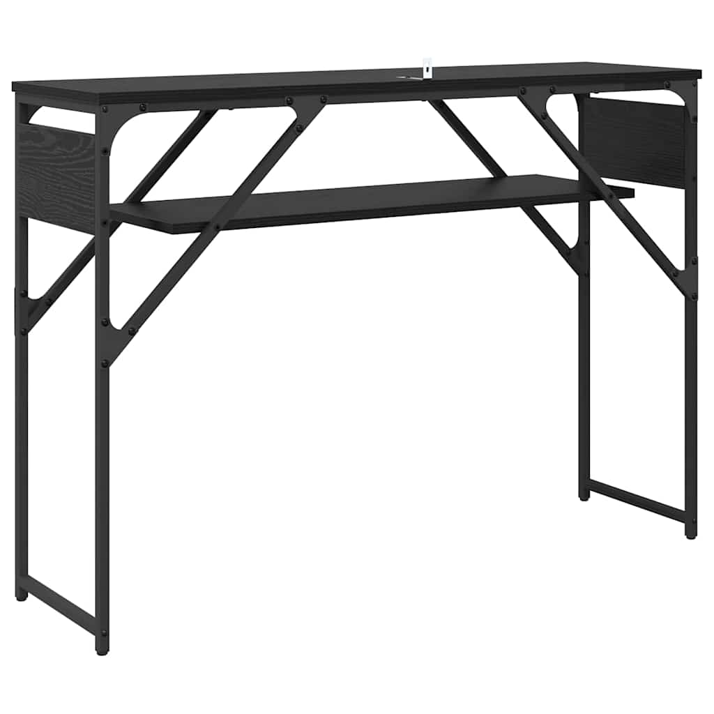 TableConsole Chêne noir 105x30x75cm Bois d'ingénierie - XIOS