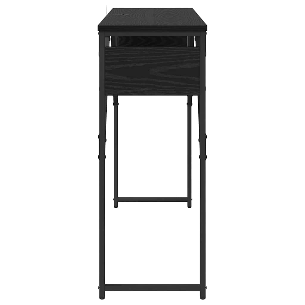 TableConsole Chêne noir 105x30x75cm Bois d'ingénierie - XIOS
