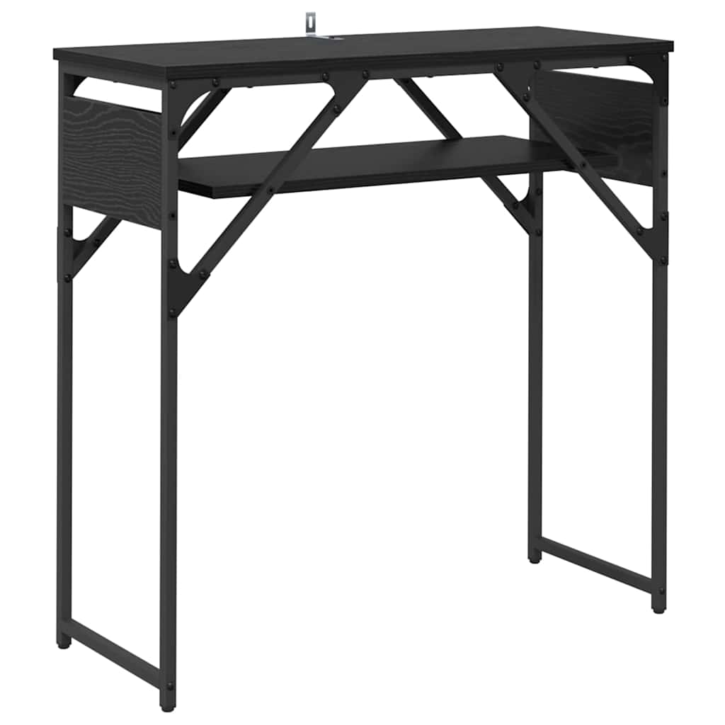 TableConsole Chêne noir 75x30x75cm Bois d'ingénierie - XIOS