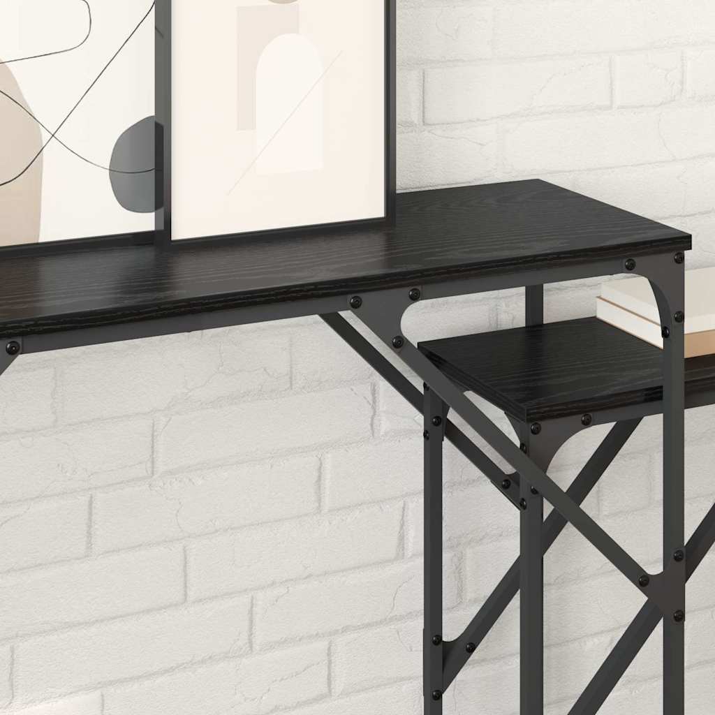 Table console 2 pcs Chêne noir 100 x 28 x 75 cm - XIOS