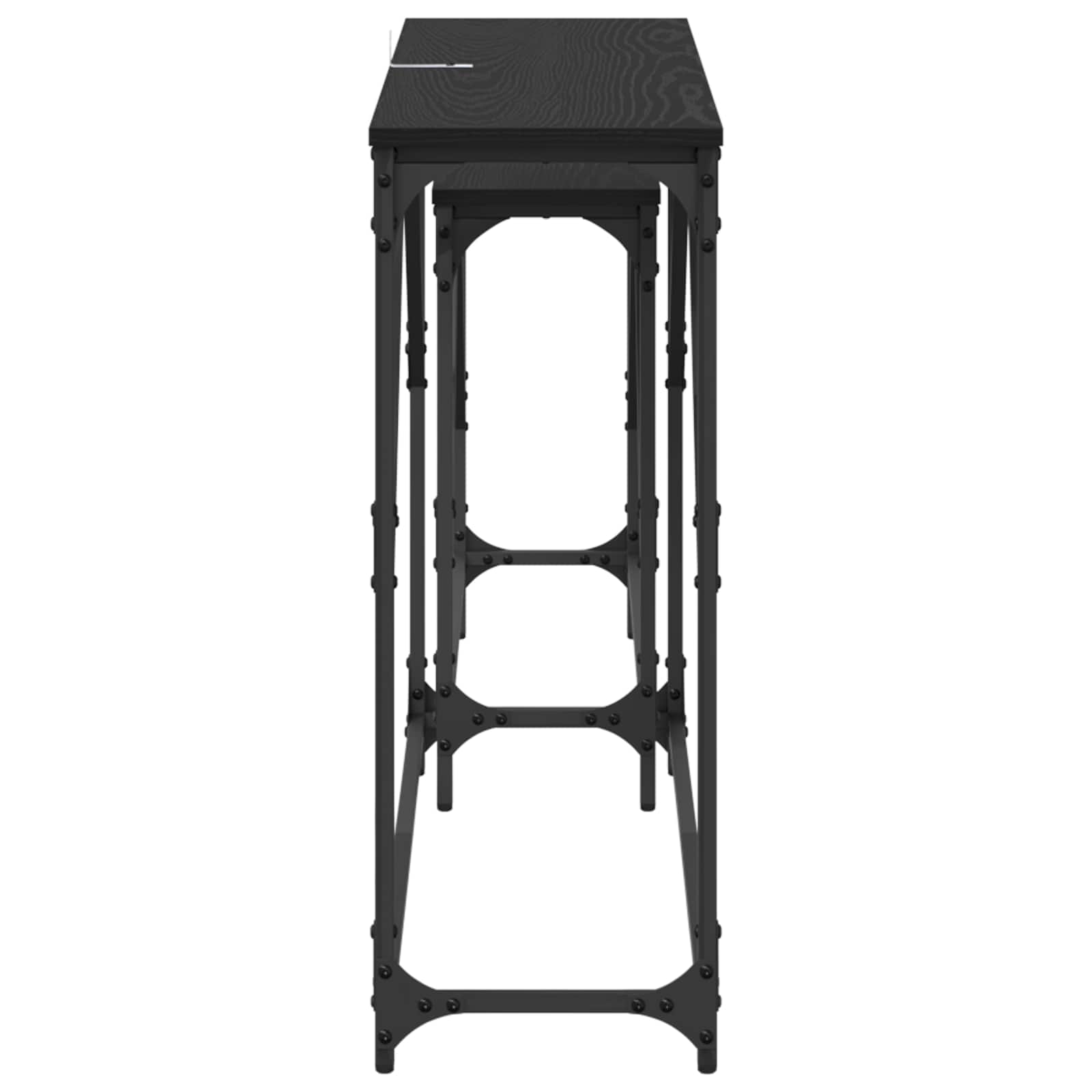 Table console 2 pcs Chêne noir 100 x 28 x 75 cm - XIOS