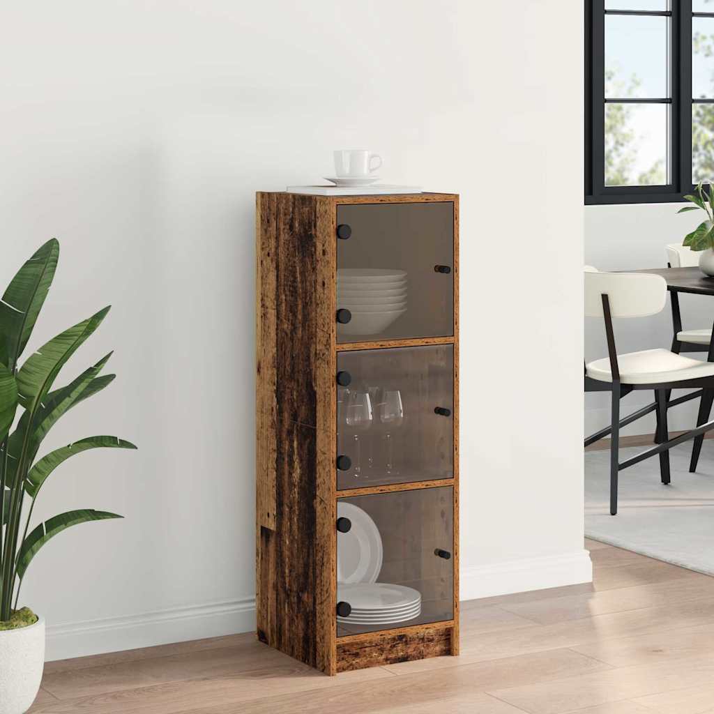 Haut Armoire Bois Ancien 35 x 37 x 109 cm Bois d'ingénierie - XIOS