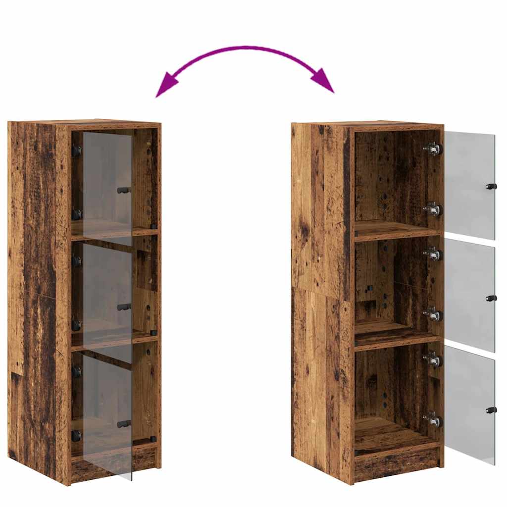 Haut Armoire Bois Ancien 35 x 37 x 109 cm Bois d'ingénierie - XIOS