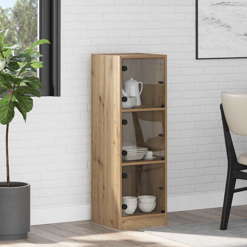 Haut Armoire Chêne artisanal 35 x 37 x 109 cm Bois d'ingénierie - XIOS