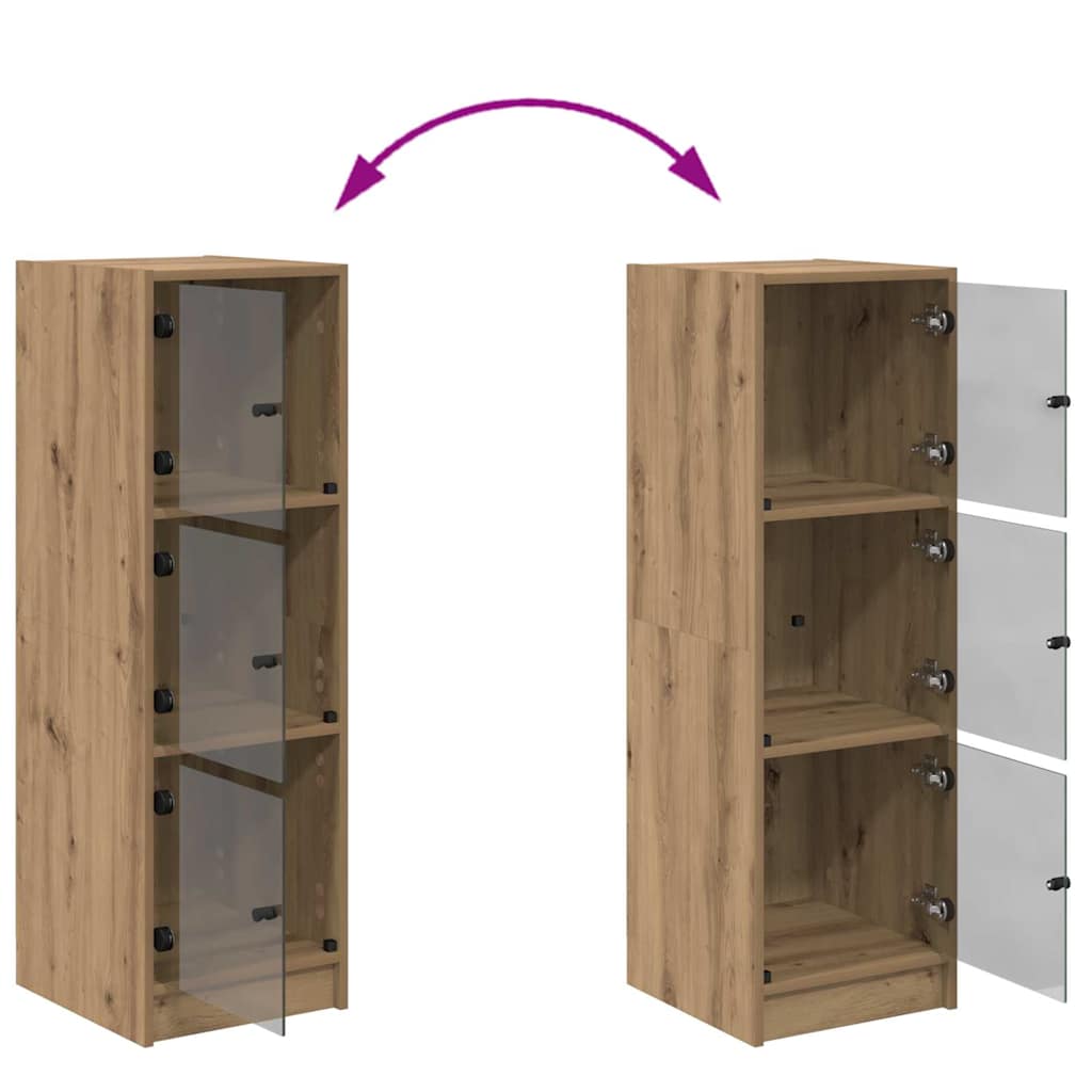 Haut Armoire Chêne artisanal 35 x 37 x 109 cm Bois d'ingénierie - XIOS