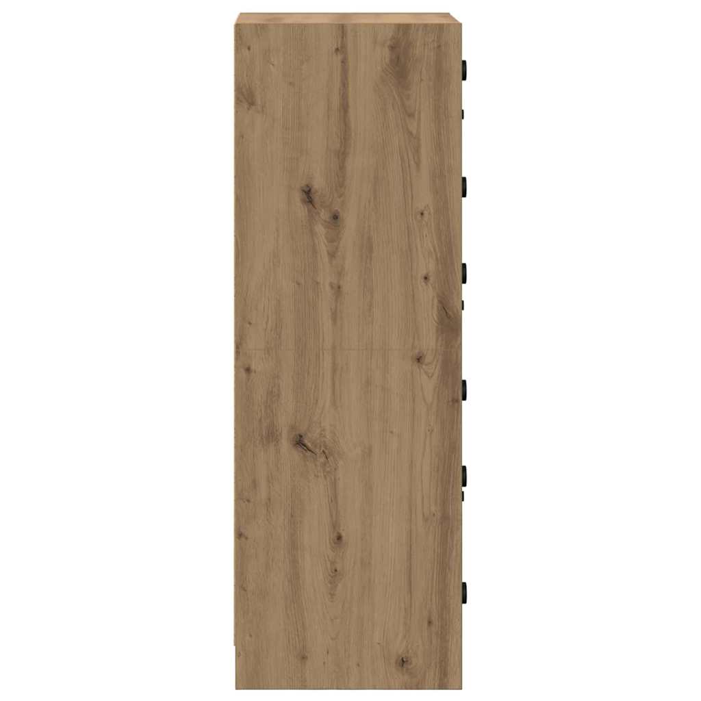 Haut Armoire Chêne artisanal 35 x 37 x 109 cm Bois d'ingénierie - XIOS