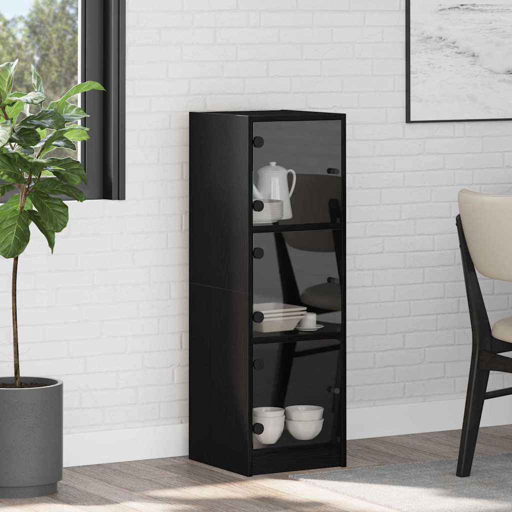 Haut Armoire Chêne noir 35 x 37 x 109 cm Bois d'ingénierie - XIOS