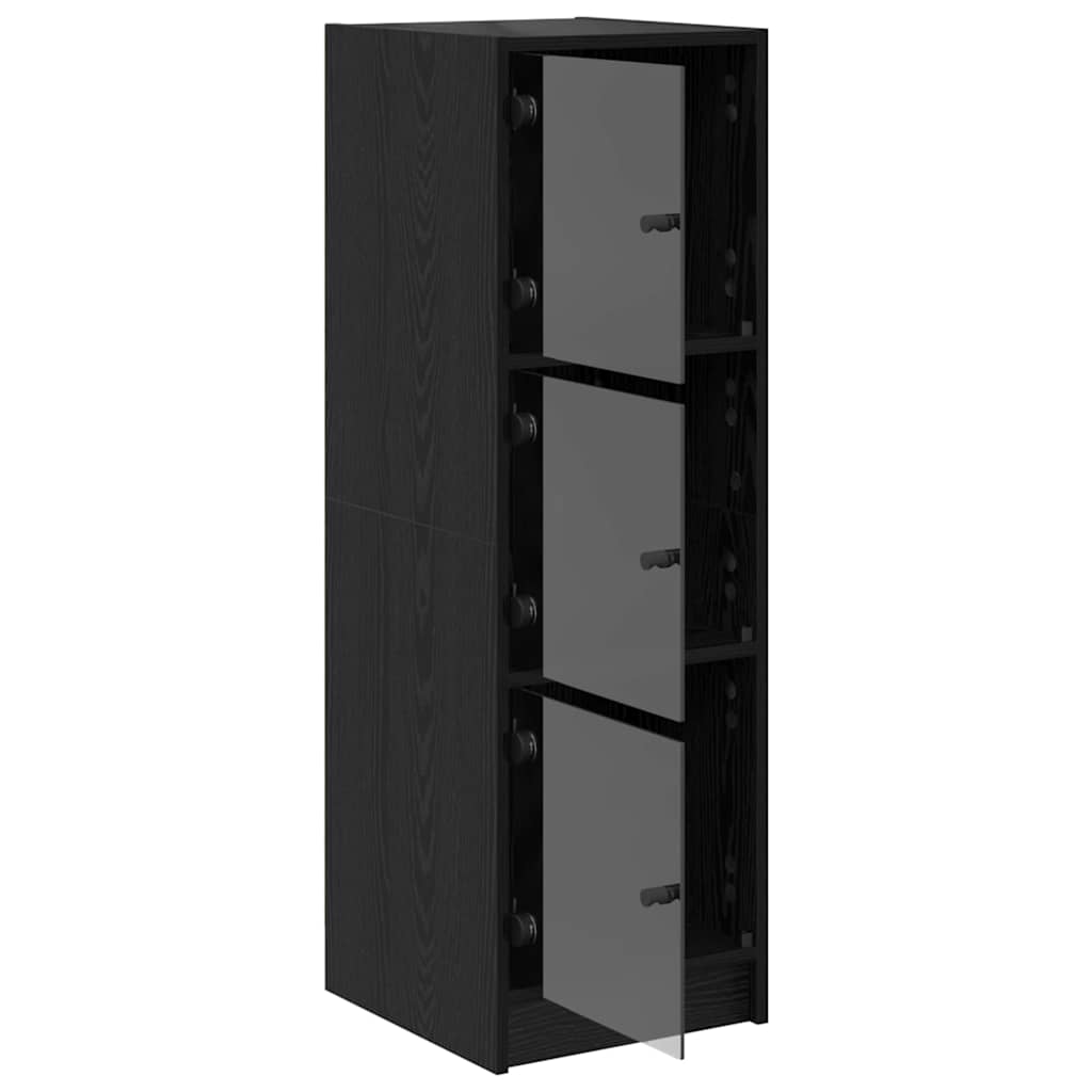 Haut Armoire Chêne noir 35 x 37 x 109 cm Bois d'ingénierie - XIOS