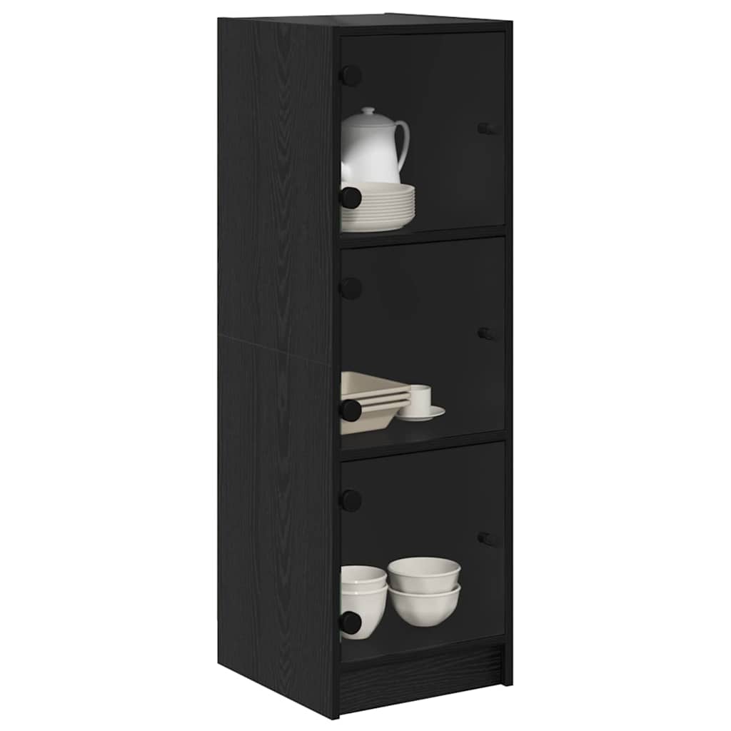 Haut Armoire Chêne noir 35 x 37 x 109 cm Bois d'ingénierie - XIOS
