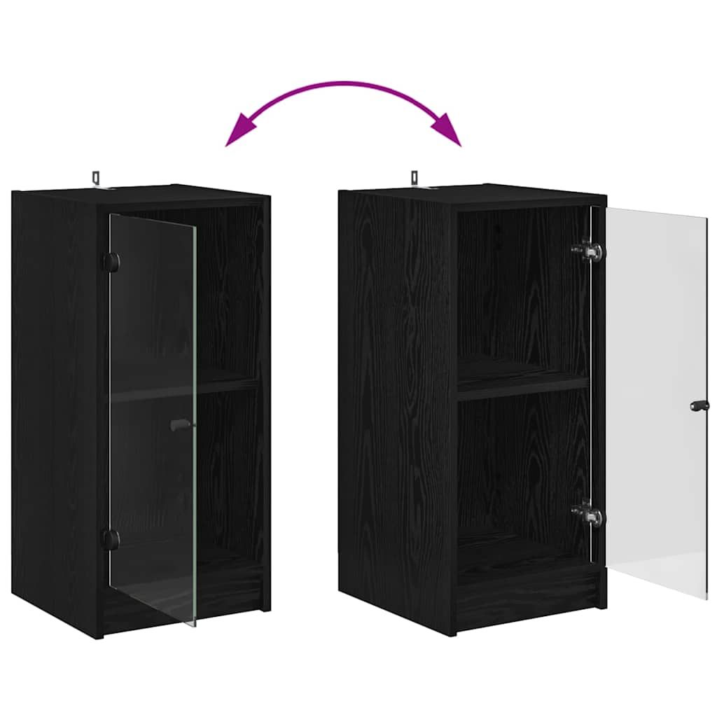 Buffet Chêne noir 35 x 37 x 76 cm Bois d'ingénierie - XIOS