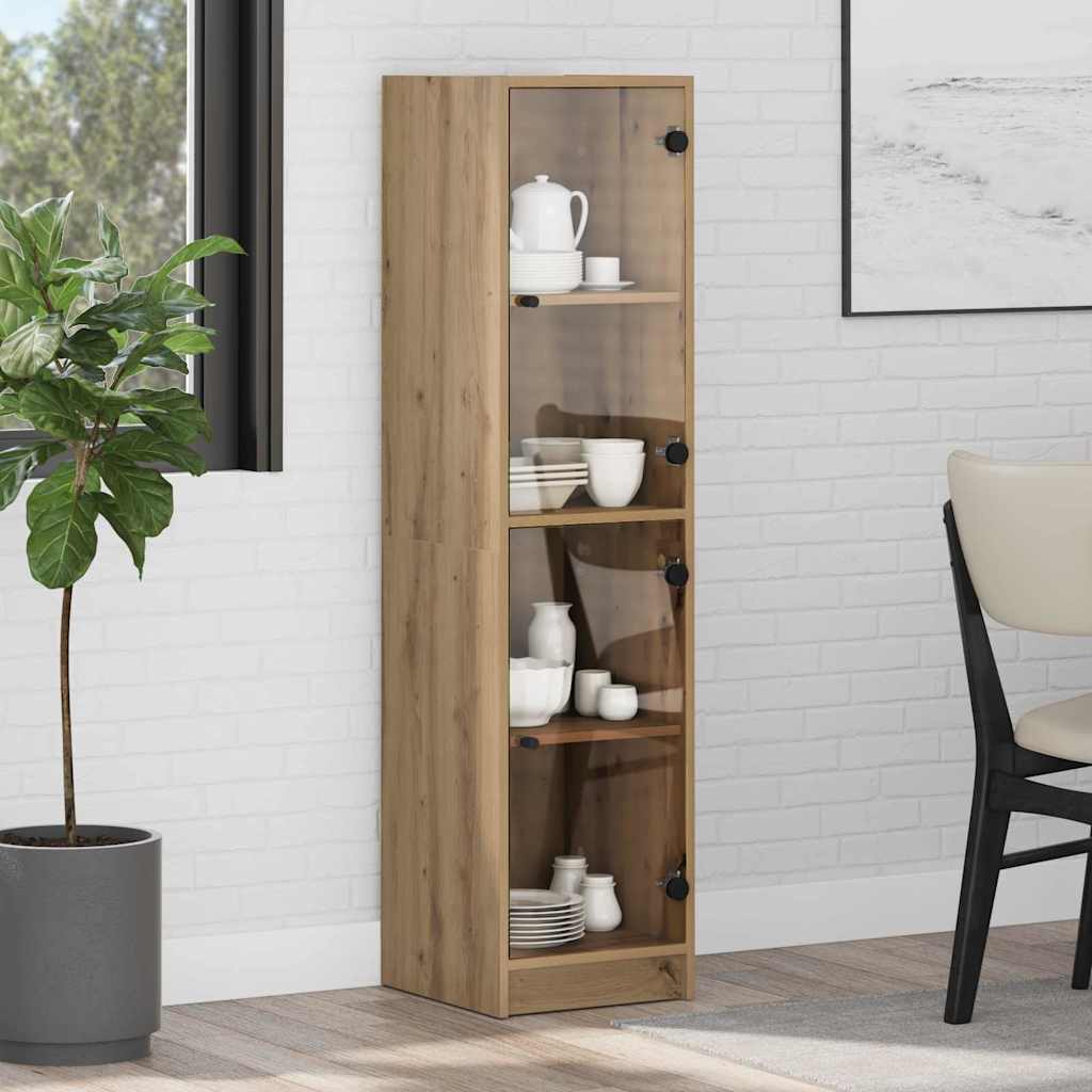 Haut Armoire Chêne artisanal 35 x 37 x 142 cm Bois d'ingénierie - XIOS