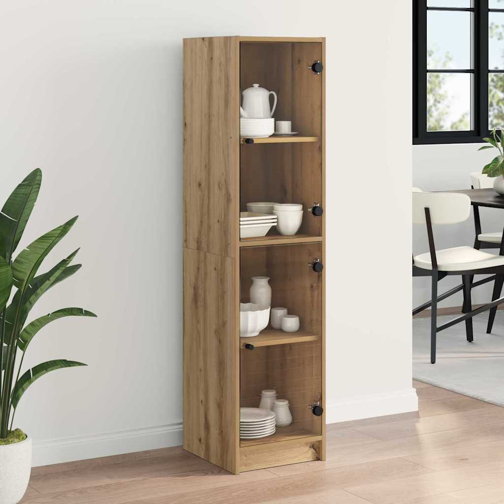 Haut Armoire Chêne artisanal 35 x 37 x 142 cm Bois d'ingénierie - XIOS
