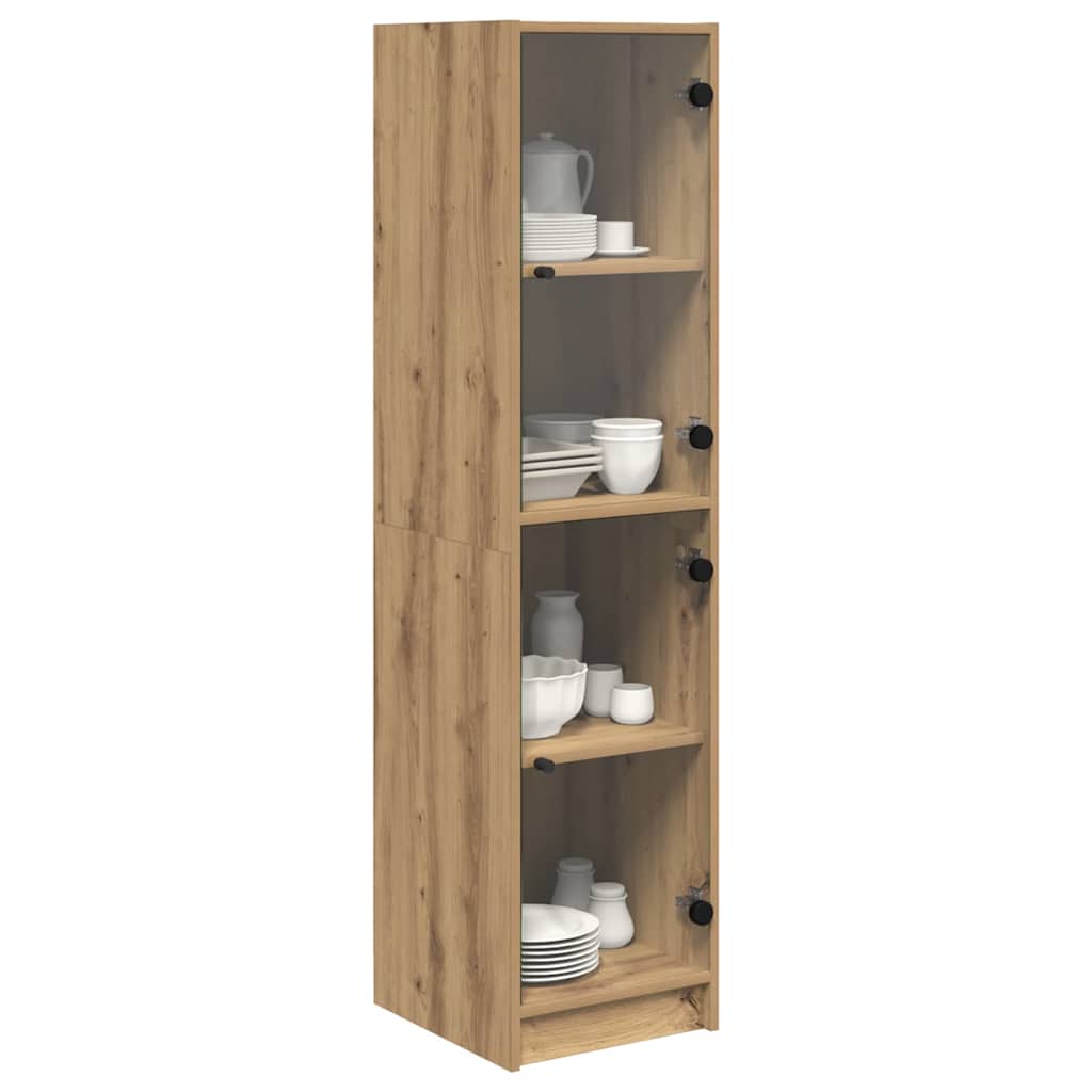 Haut Armoire Chêne artisanal 35 x 37 x 142 cm Bois d'ingénierie - XIOS