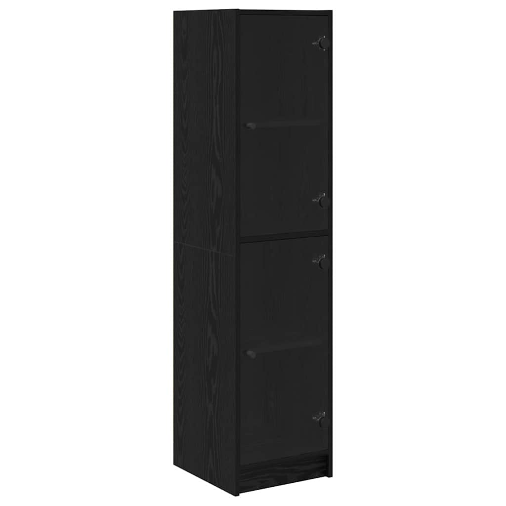 Haut Armoire Chêne noir 35 x 37 x 142 cm Bois d'ingénierie - XIOS