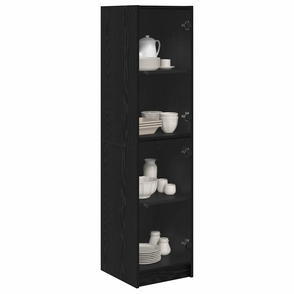 Haut Armoire Chêne noir 35 x 37 x 142 cm Bois d'ingénierie - XIOS