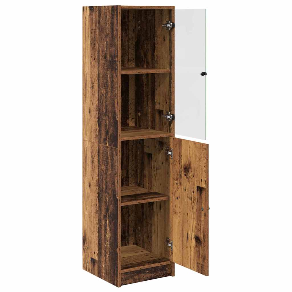 Haut Armoire Bois Ancien 35 x 37 x 142 cm Bois d'ingénierie - XIOS