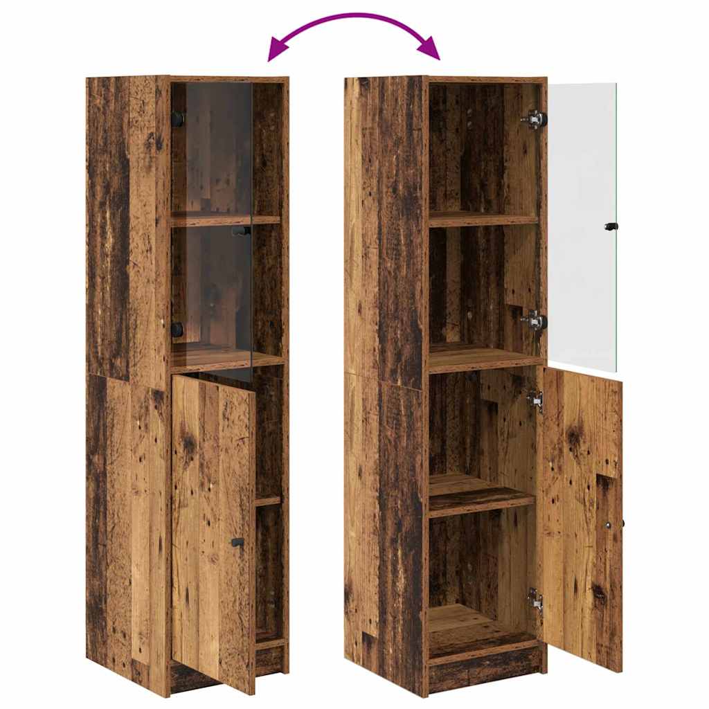 Haut Armoire Bois Ancien 35 x 37 x 142 cm Bois d'ingénierie - XIOS