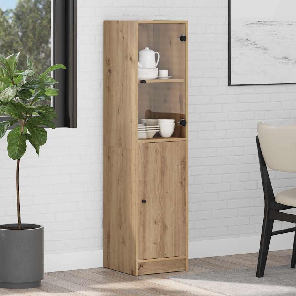 Haut Armoire Chêne artisanal 35 x 37 x 142 cm Bois d'ingénierie - XIOS