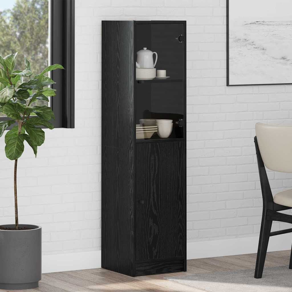 Haut Armoire Chêne noir 35 x 37 x 142 cm Bois d'ingénierie - XIOS