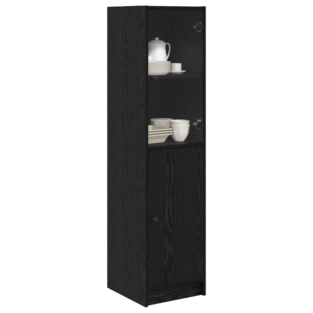 Haut Armoire Chêne noir 35 x 37 x 142 cm Bois d'ingénierie - XIOS