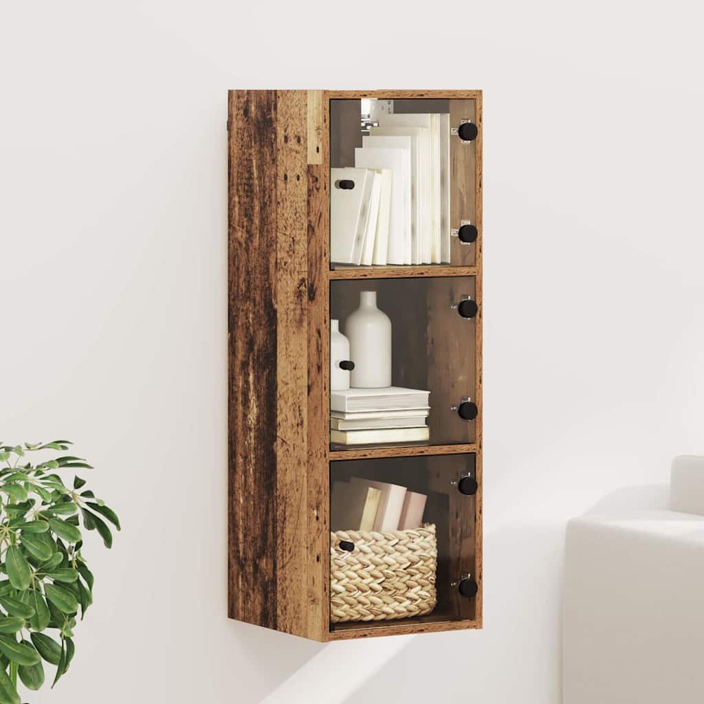 Meuble mural 35 x 37 x 102 cm Bois d'ingénierie Bois Ancien - XIOS