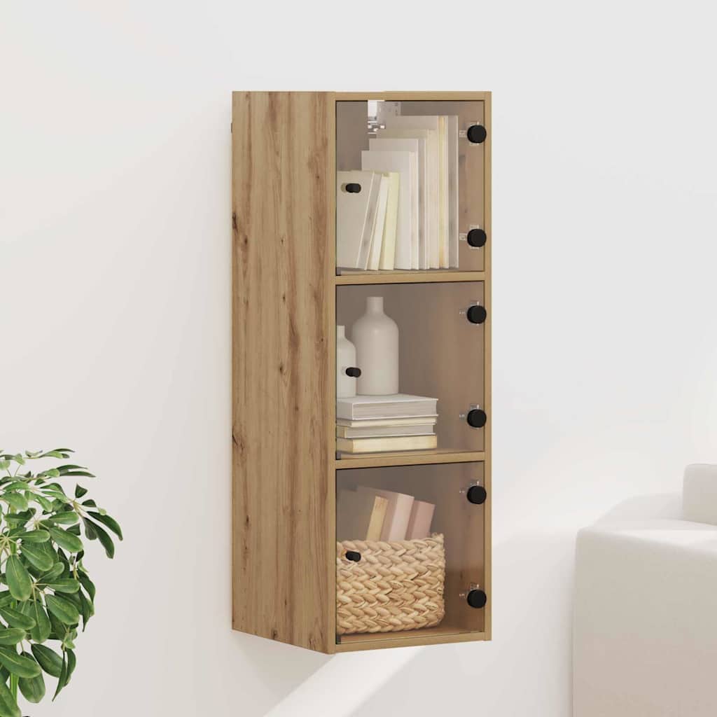 Meuble mural 35 x 37 x 102 cm Bois d'ingénierie Chêne artisanal - XIOS