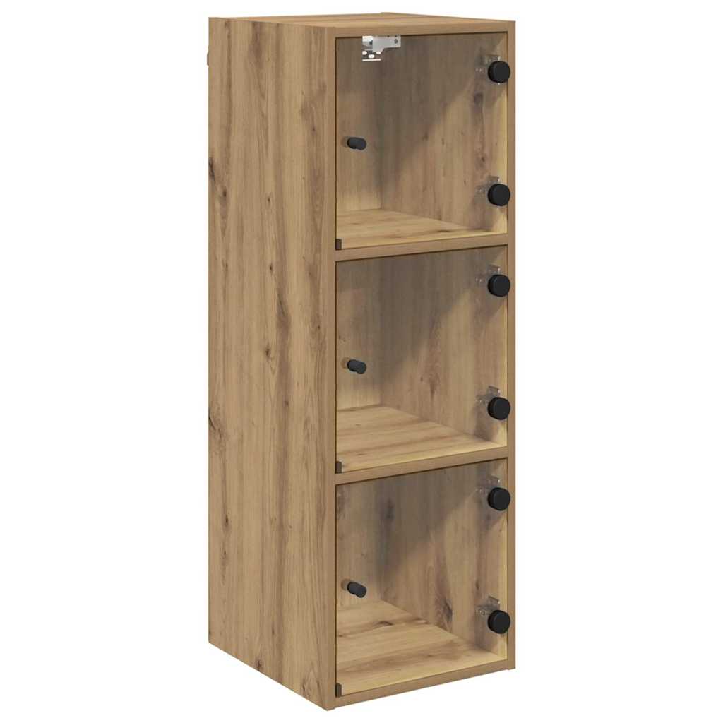 Meuble mural 35 x 37 x 102 cm Bois d'ingénierie Chêne artisanal - XIOS