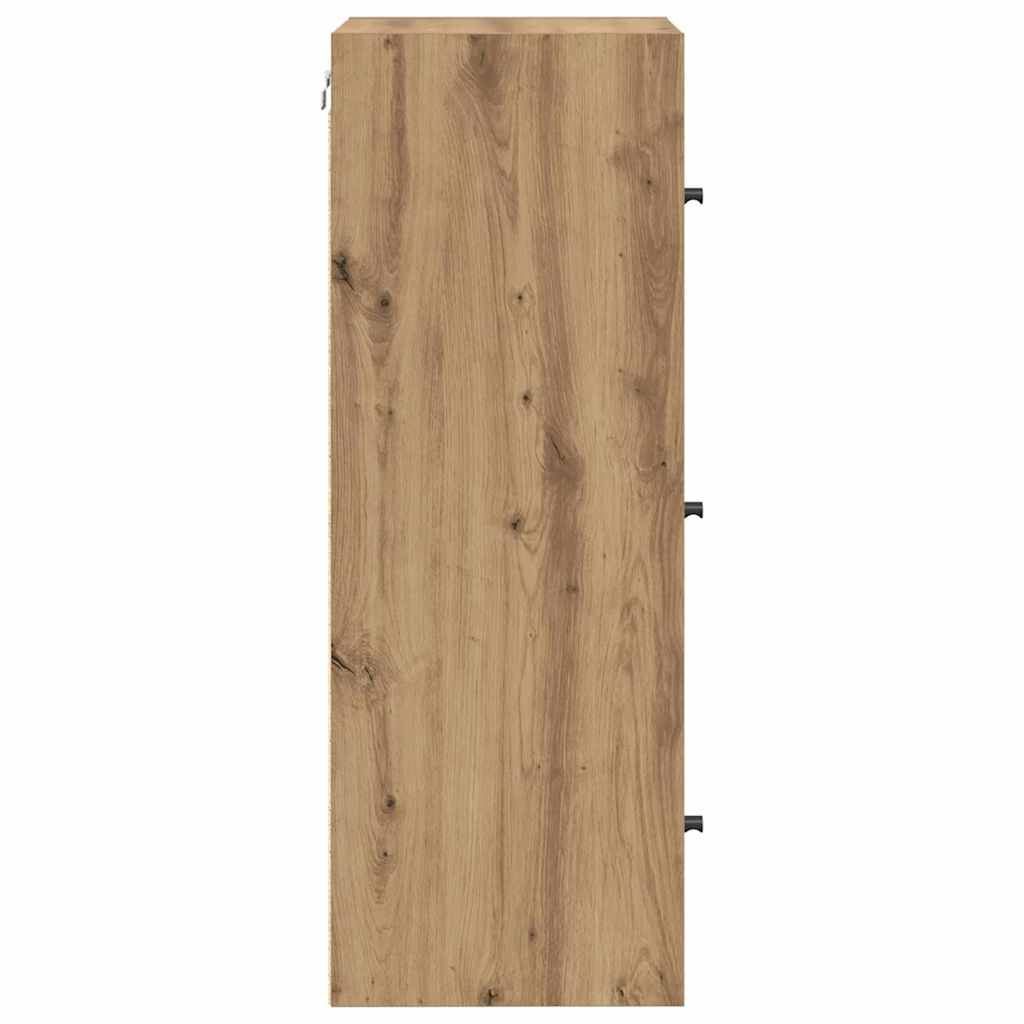Meuble mural 35 x 37 x 102 cm Bois d'ingénierie Chêne artisanal - XIOS