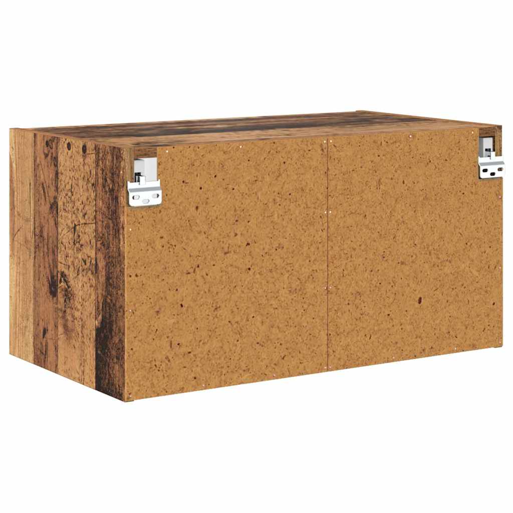 Cabinets muraux Montage mural 2 pcs Bois Ancien 68 x 37 x 35 cm - XIOS