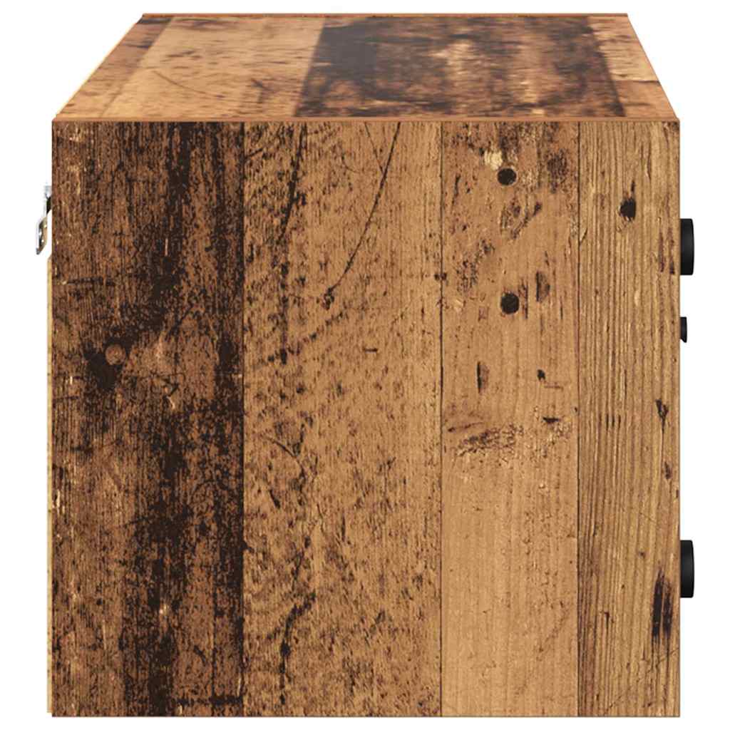 Cabinets muraux Montage mural 2 pcs Bois Ancien 68 x 37 x 35 cm - XIOS