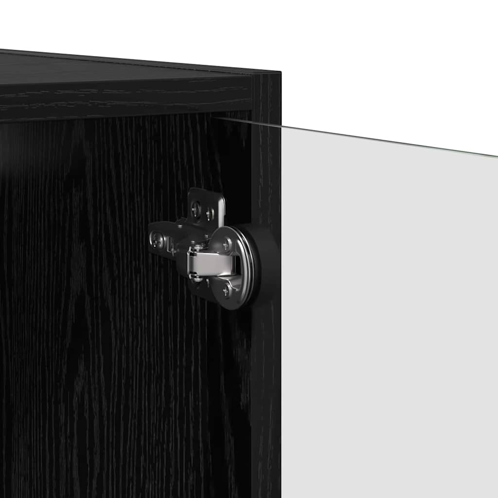 Cabinets muraux Montage mural 2 pcs Chêne noir 68 x 37 x 35 cm - XIOS