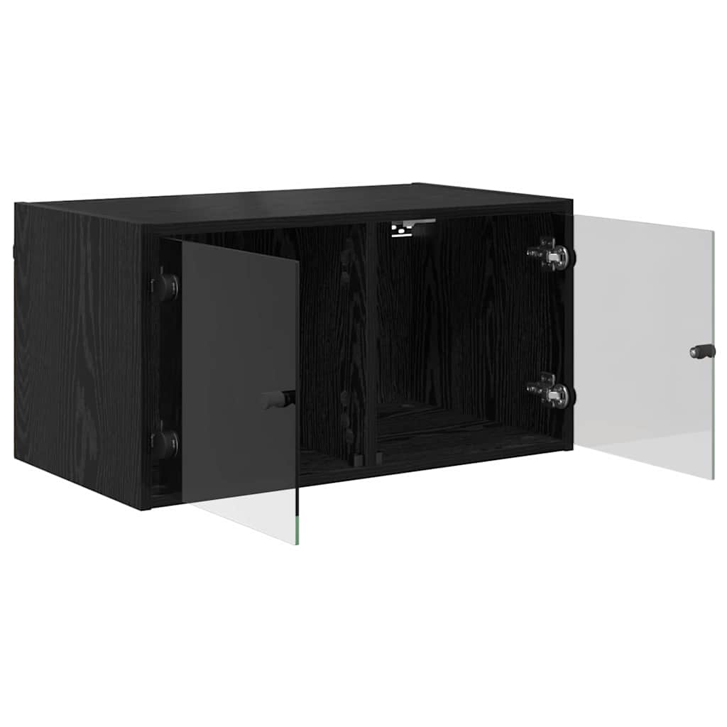 Cabinets muraux Montage mural 2 pcs Chêne noir 68 x 37 x 35 cm - XIOS
