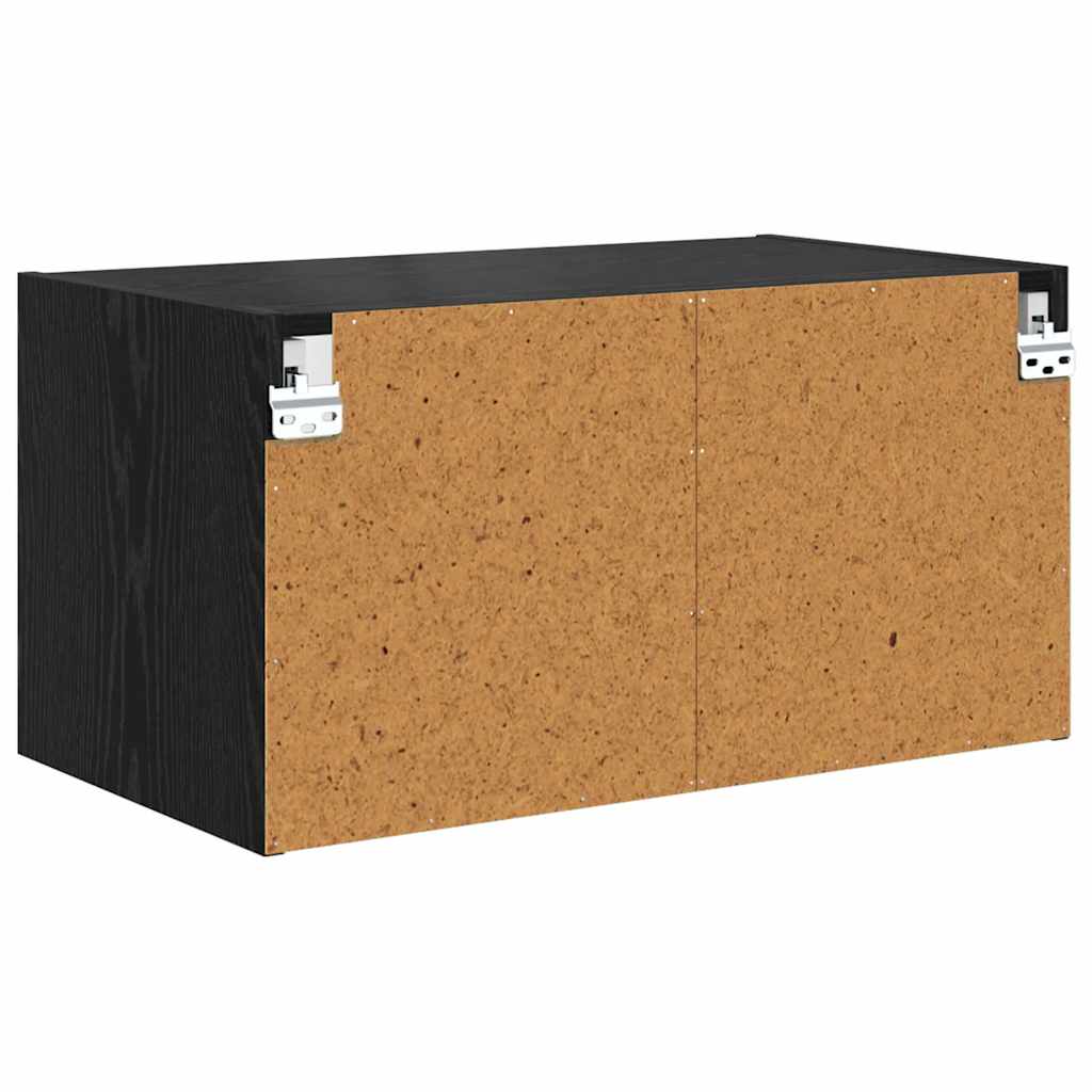 Cabinets muraux Montage mural 2 pcs Chêne noir 68 x 37 x 35 cm - XIOS