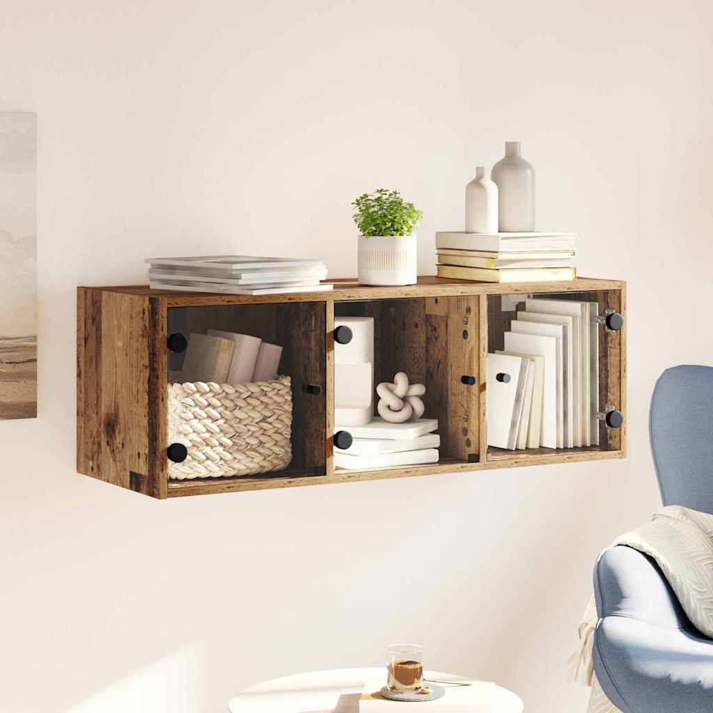 Meuble mural Bois Ancien 102 x 37 x 35 cm Bois d'ingénierie - XIOS