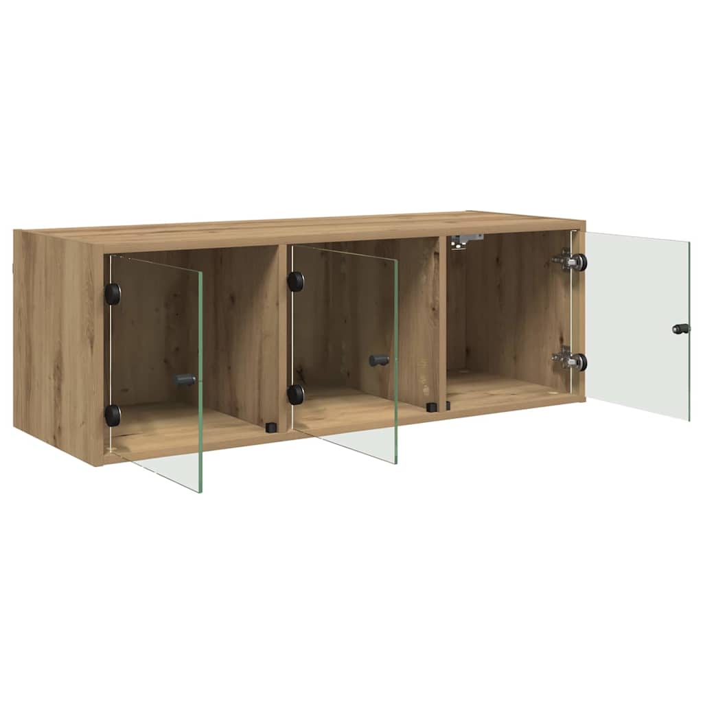 Meuble mural 102 x 37 x 35 cm Bois d'ingénierie Chêne artisanal - XIOS