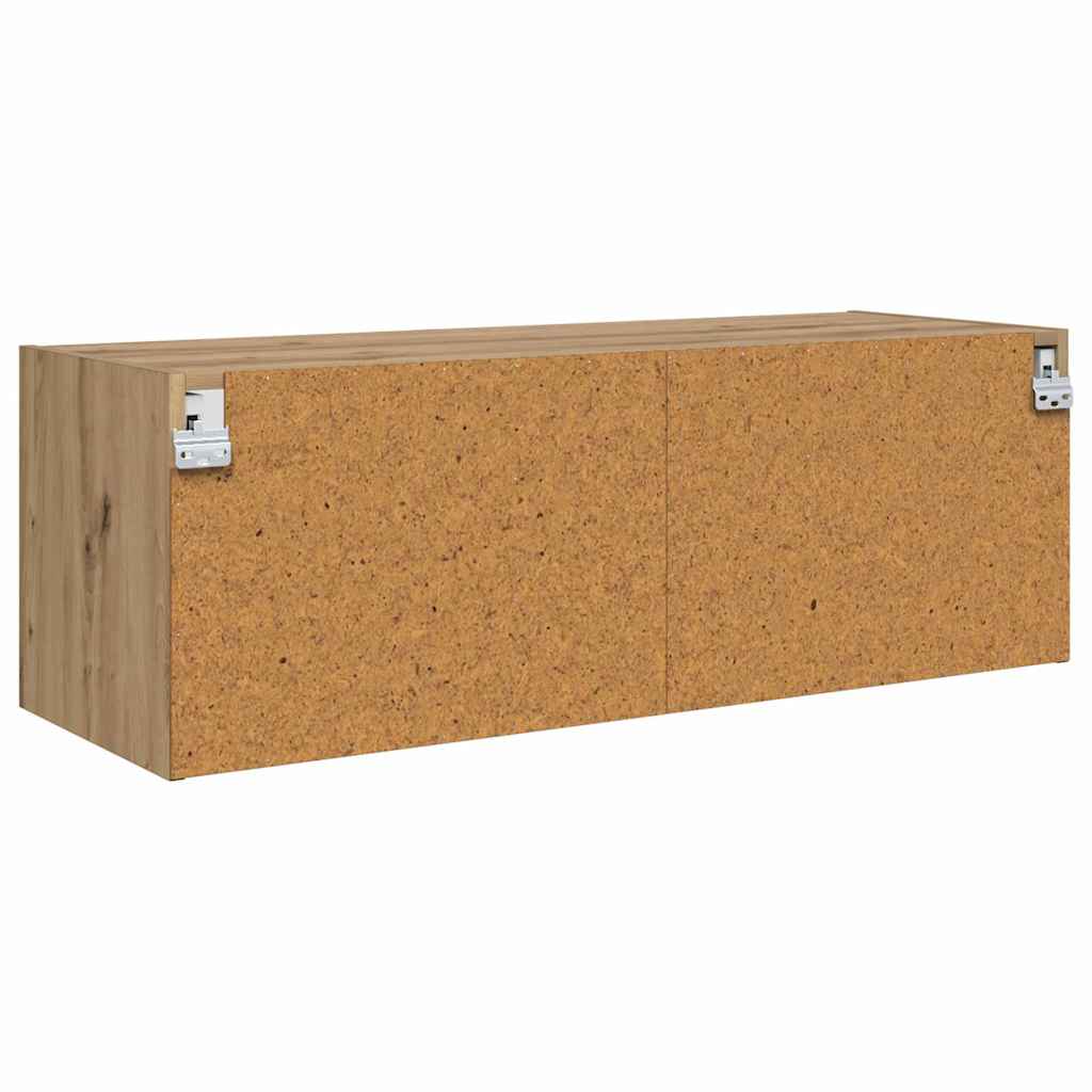 Meuble mural 102 x 37 x 35 cm Bois d'ingénierie Chêne artisanal - XIOS
