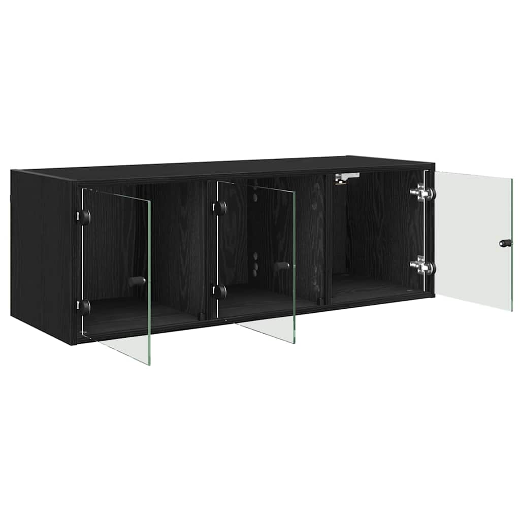Meuble mural Chêne noir 102 x 37 x 35 cm Bois d'ingénierie
