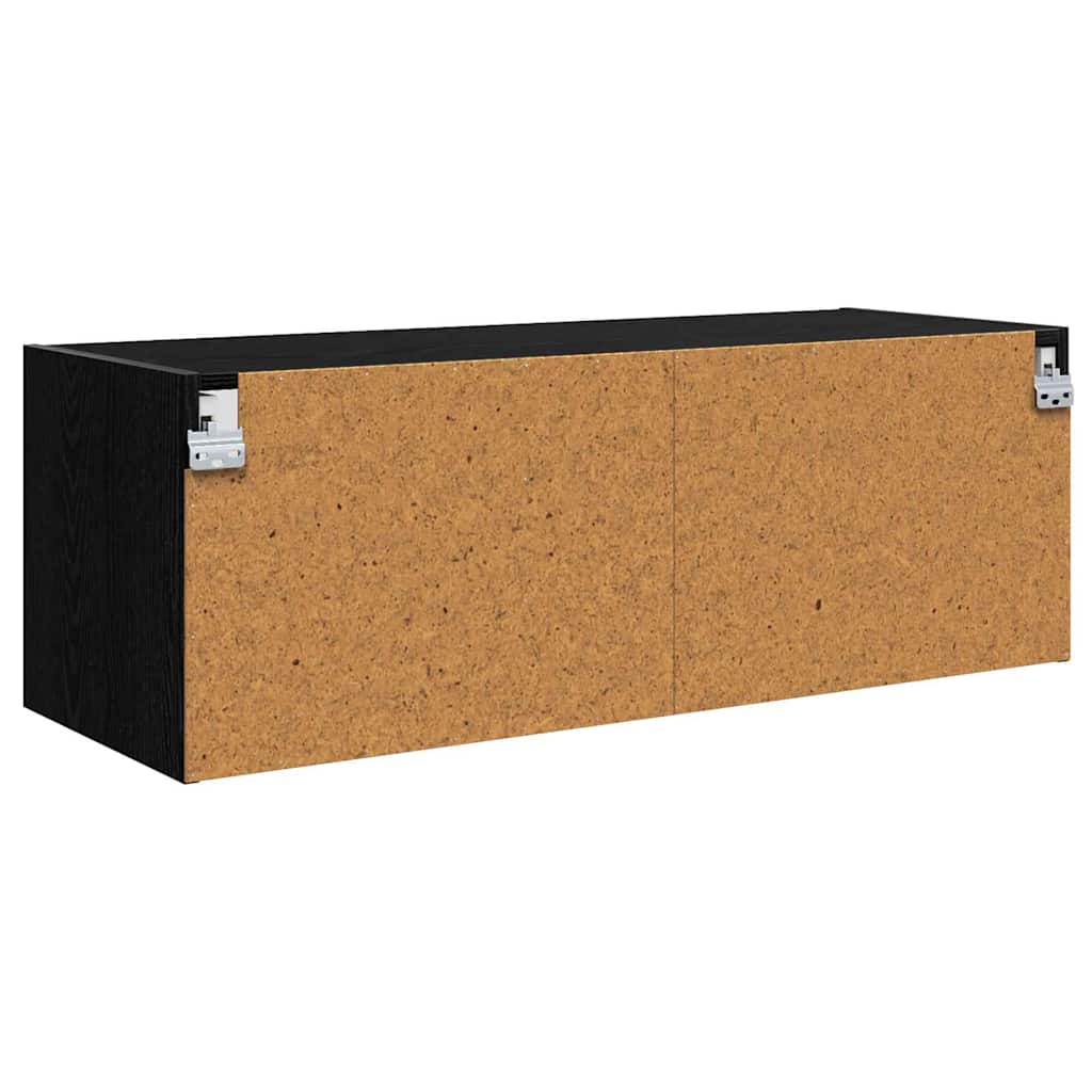 Meuble mural Chêne noir 102 x 37 x 35 cm Bois d'ingénierie