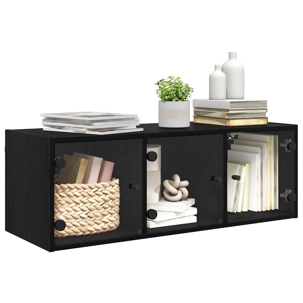 Meuble mural Chêne noir 102 x 37 x 35 cm Bois d'ingénierie