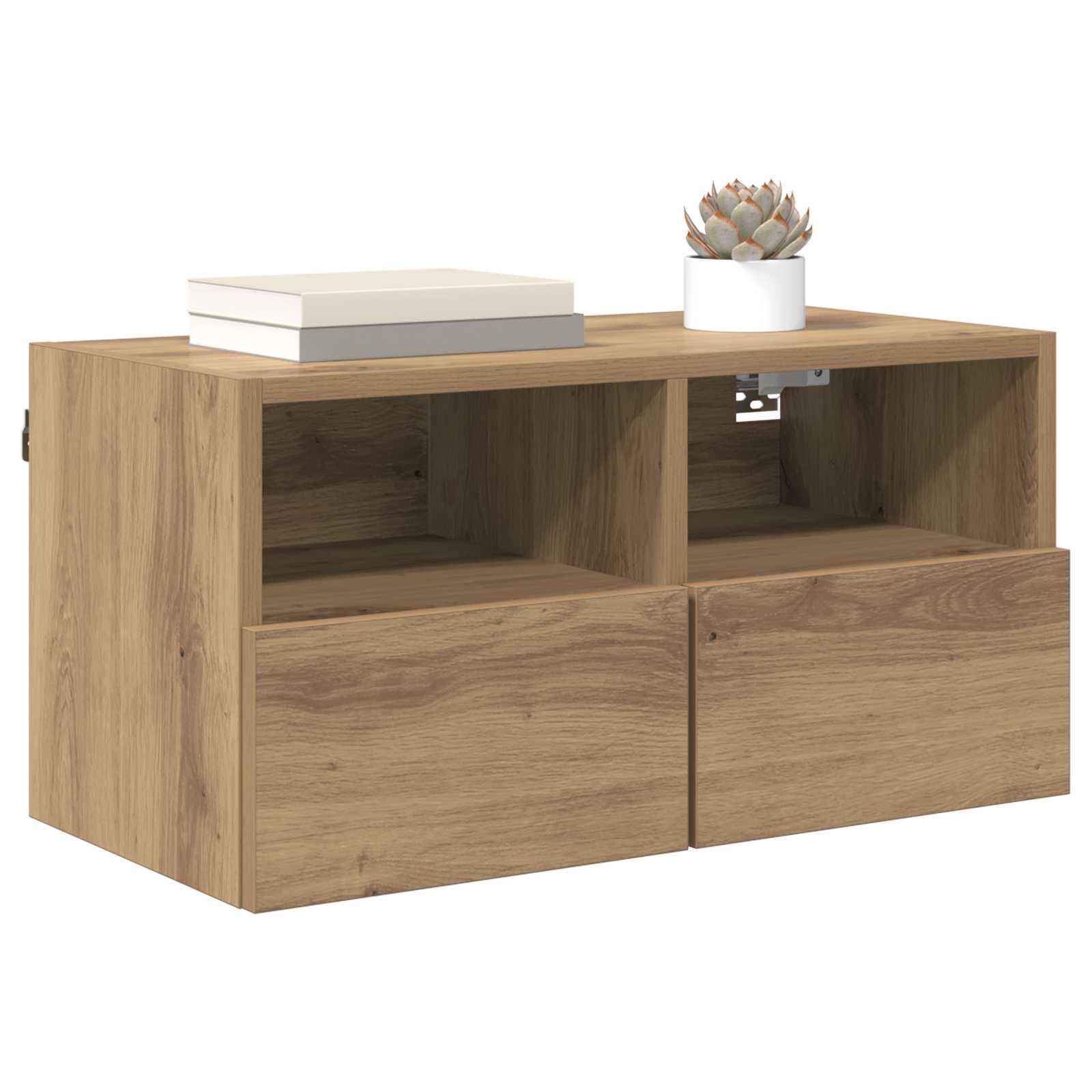 Meubles TV muraux 2 pcs Chêne artisanal Bois d'ingénierie - XIOS