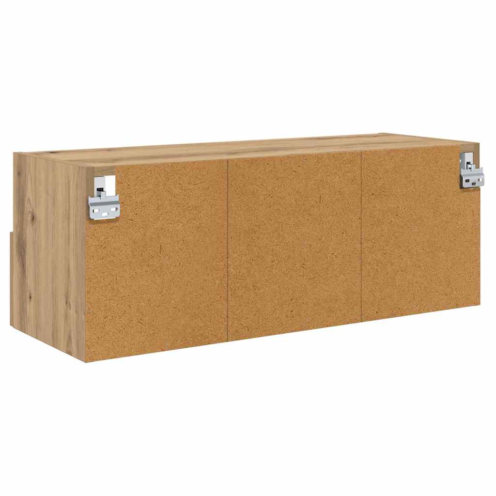 Meubles TV muraux 2 pcs Chêne artisanal 80 x 30 x 30 cm - XIOS