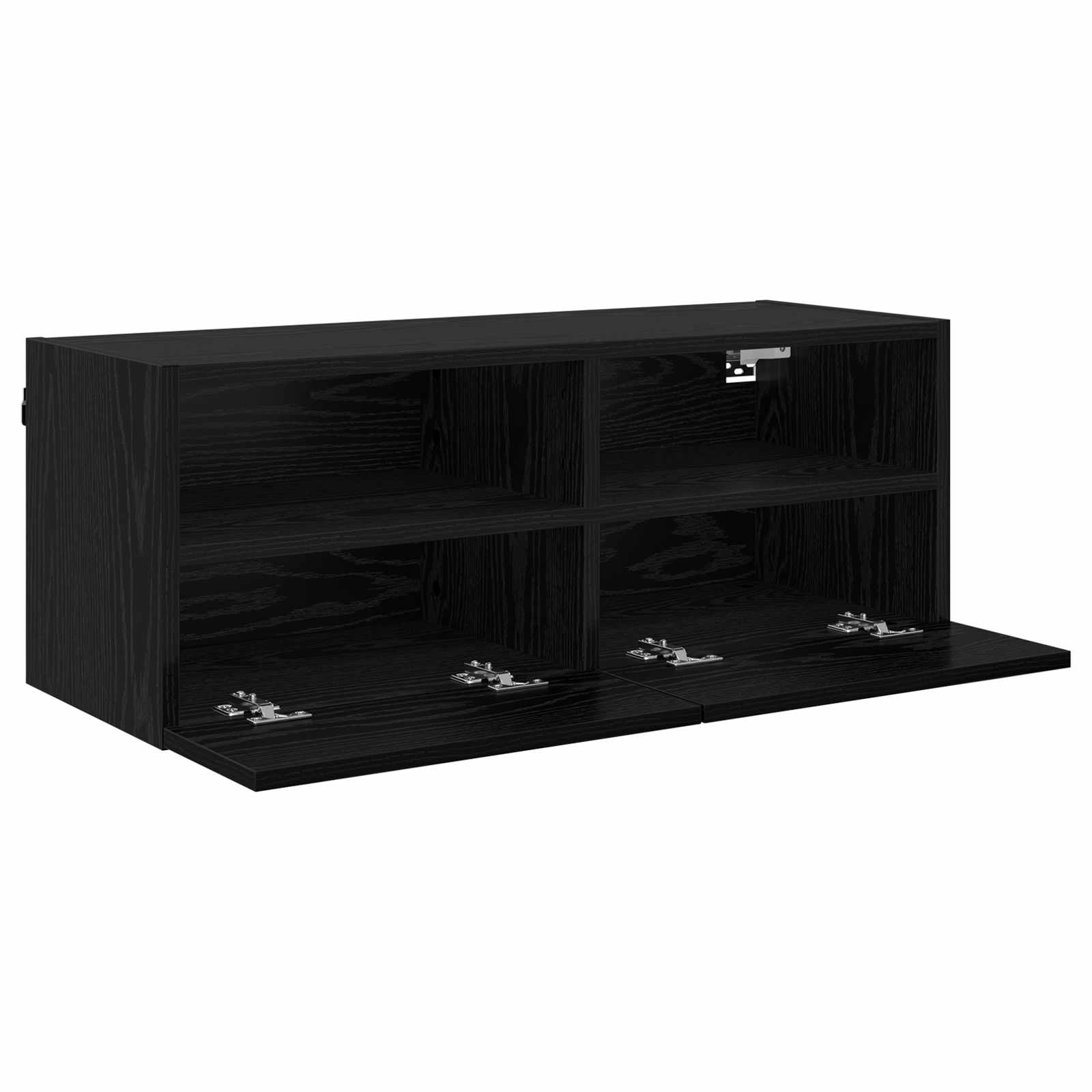 Meubles TV muraux 2 pcs Chêne noir 80 x 30 x 30 cm - XIOS