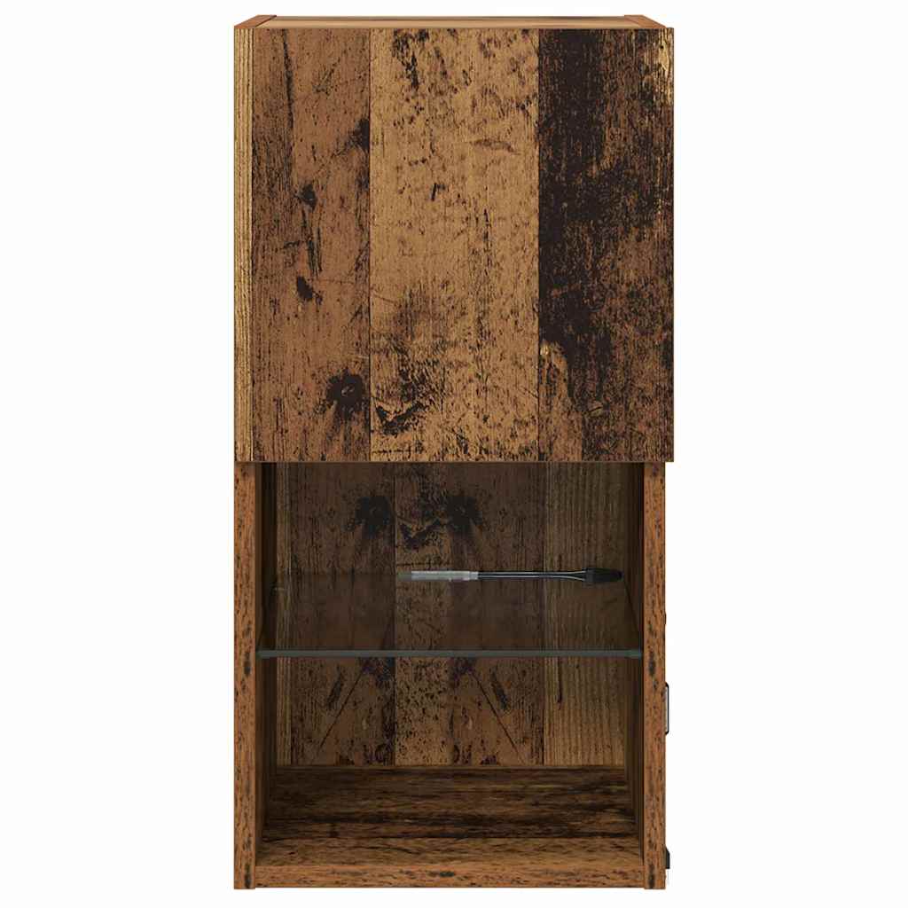 Meubles TV muraux 2 pc Bois ancien Bois d'ingénierie - XIOS